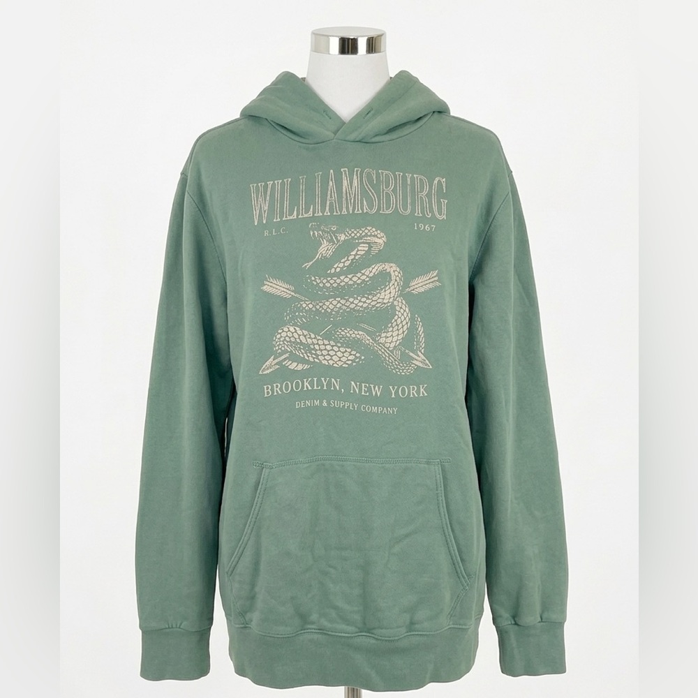 Ralph Lauren Denim & Supply "Williamsburg" Rattlesnake Graphic Hoodie - Large